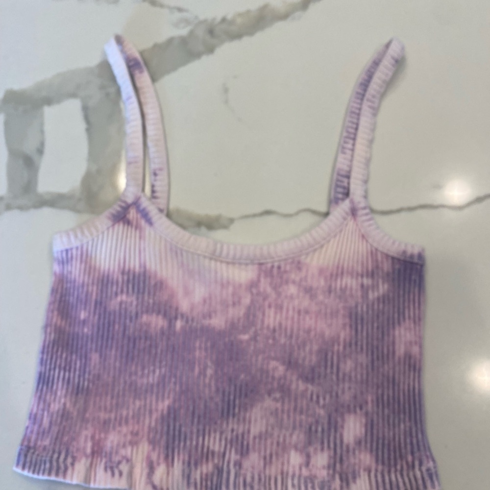 Zara size S purple tie dye tank top
